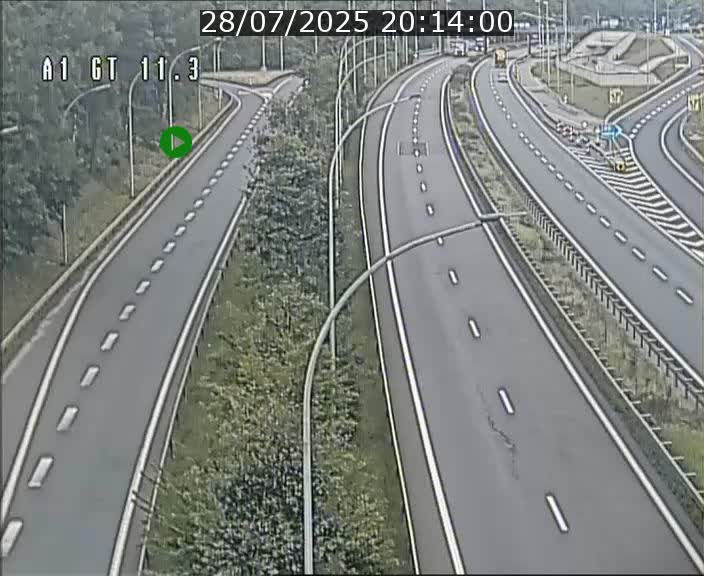 <h2>Traffic live webcam Luxembourg Senningerberg - A1 direction Allemagne - BK 11.3</h2>