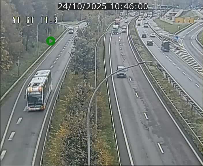 <h2>Traffic live webcam Luxembourg Senningerberg - A1 direction Allemagne - BK 11.3</h2>