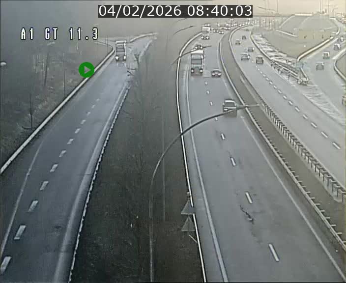 <h2>Traffic live webcam Luxembourg Senningerberg - A1 direction Allemagne - BK 11.3</h2>