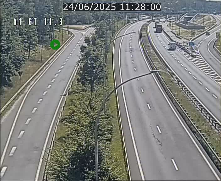 <h2>Traffic live webcam Luxembourg Senningerberg - A1 direction Allemagne - BK 11.3</h2>
