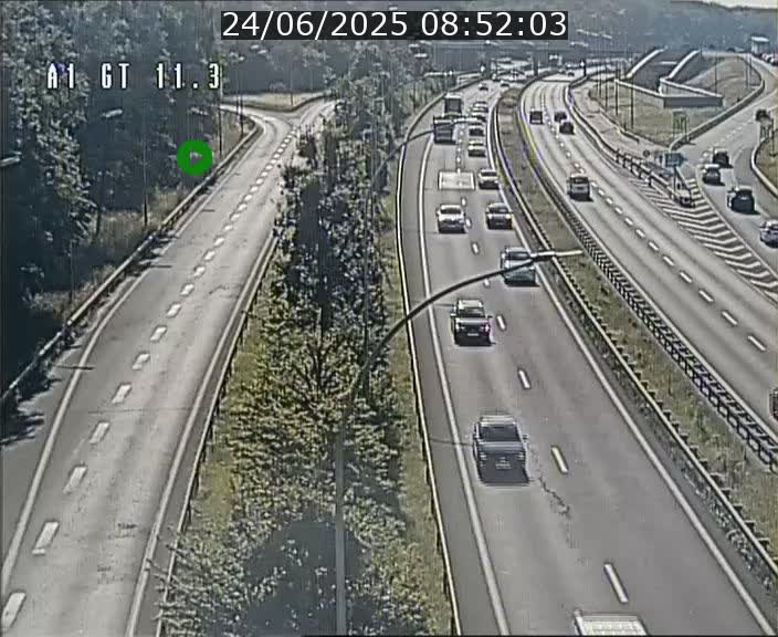 <h2>Traffic live webcam Luxembourg Senningerberg - A1 direction Allemagne - BK 11.3</h2>