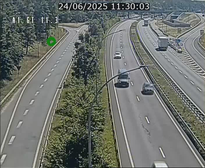 <h2>Traffic live webcam Luxembourg Senningerberg - A1 direction Allemagne - BK 11.3</h2>
