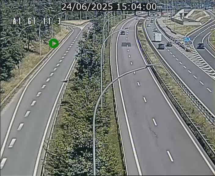 <h2>Traffic live webcam Luxembourg Senningerberg - A1 direction Allemagne - BK 11.3</h2>