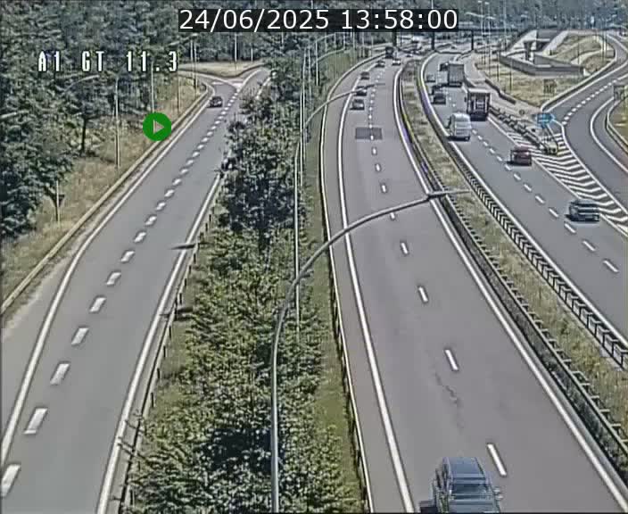 <h2>Traffic live webcam Luxembourg Senningerberg - A1 direction Allemagne - BK 11.3</h2>