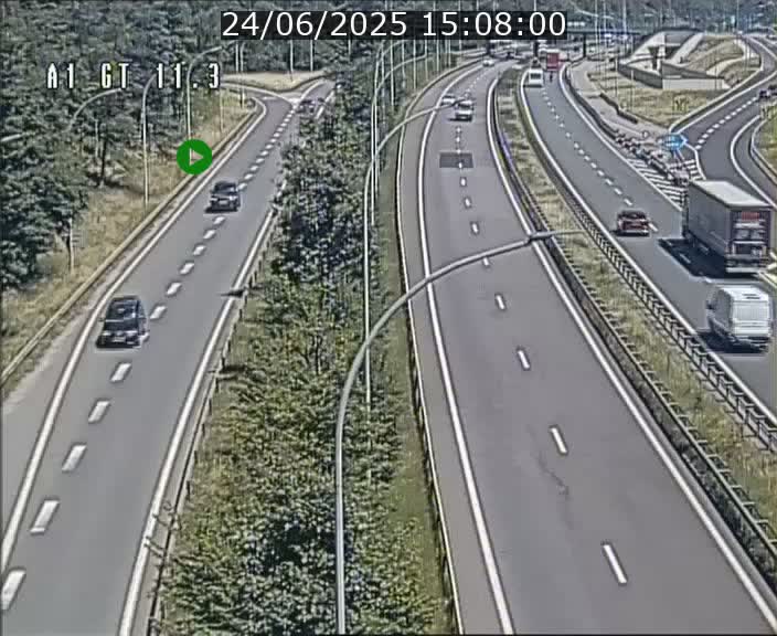 <h2>Traffic live webcam Luxembourg Senningerberg - A1 direction Allemagne - BK 11.3</h2>