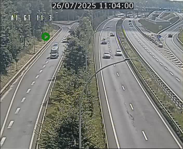 <h2>Traffic live webcam Luxembourg Senningerberg - A1 direction Allemagne - BK 11.3</h2>