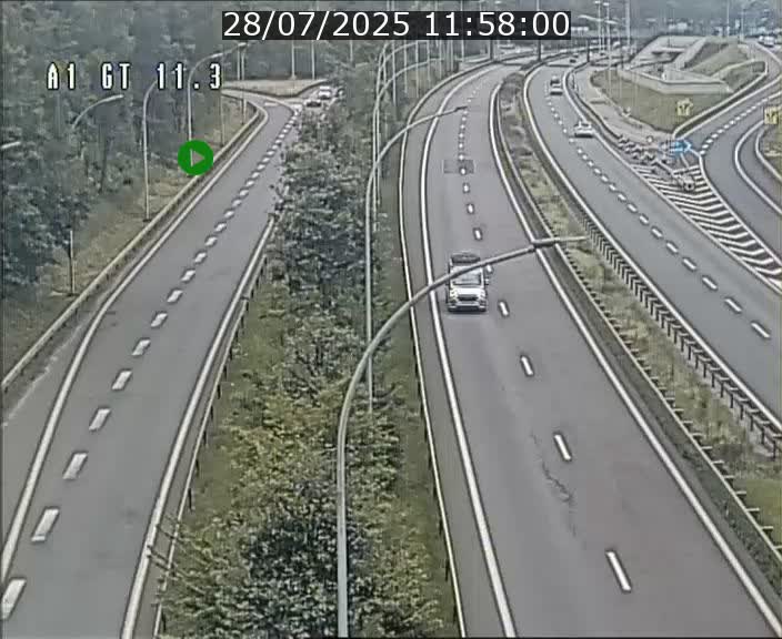 <h2>Traffic live webcam Luxembourg Senningerberg - A1 direction Allemagne - BK 11.3</h2>