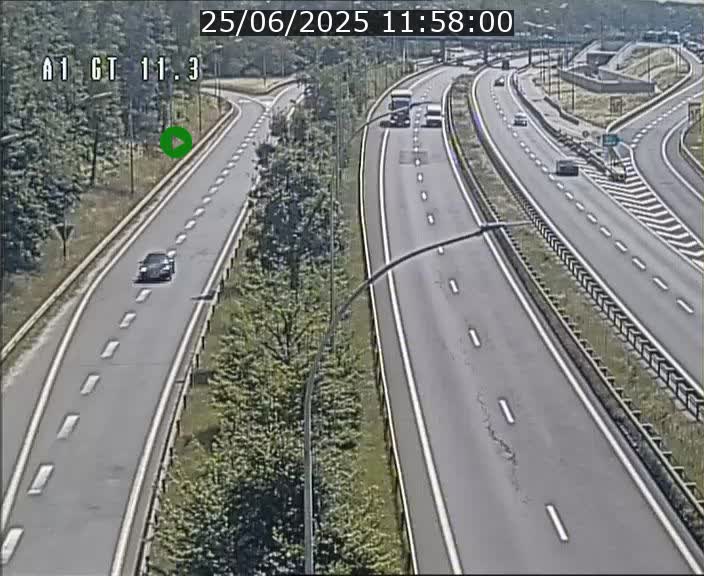 <h2>Traffic live webcam Luxembourg Senningerberg - A1 direction Allemagne - BK 11.3</h2>