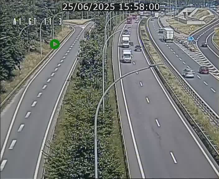 <h2>Traffic live webcam Luxembourg Senningerberg - A1 direction Allemagne - BK 11.3</h2>