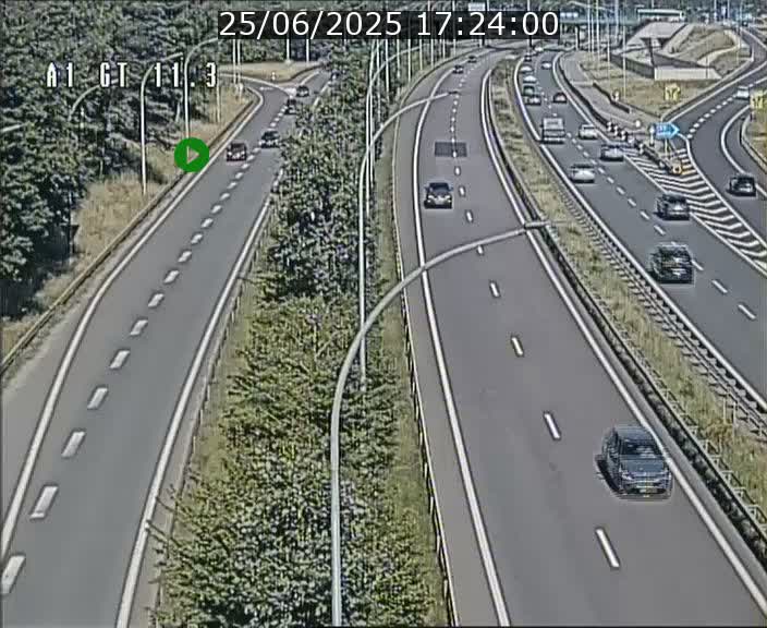 <h2>Traffic live webcam Luxembourg Senningerberg - A1 direction Allemagne - BK 11.3</h2>