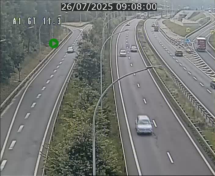 <h2>Traffic live webcam Luxembourg Senningerberg - A1 direction Allemagne - BK 11.3</h2>