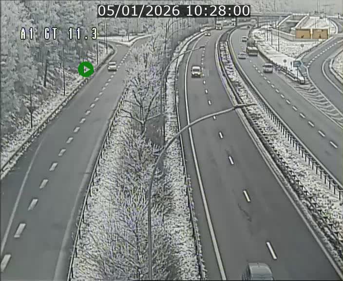 Traffic live webcam Luxembourg Senningerberg - A1 direction Allemagne - BK 11.3