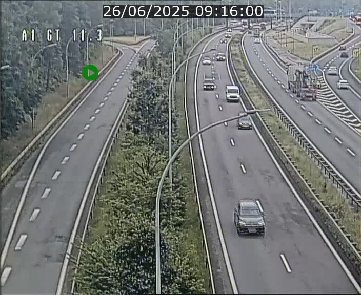 <h2>Traffic live webcam Luxembourg Senningerberg - A1 direction Allemagne - BK 11.3</h2>