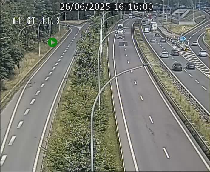 <h2>Traffic live webcam Luxembourg Senningerberg - A1 direction Allemagne - BK 11.3</h2>