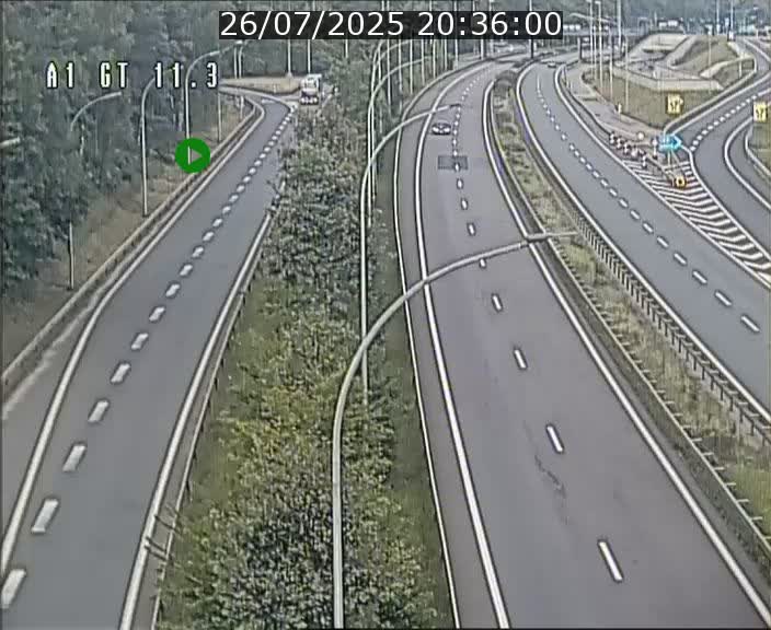 <h2>Traffic live webcam Luxembourg Senningerberg - A1 direction Allemagne - BK 11.3</h2>