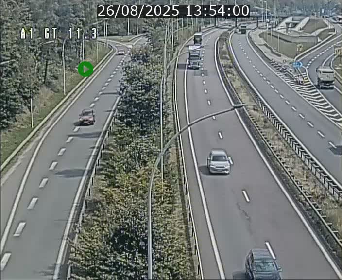 <h2>Traffic live webcam Luxembourg Senningerberg - A1 direction Allemagne - BK 11.3</h2>