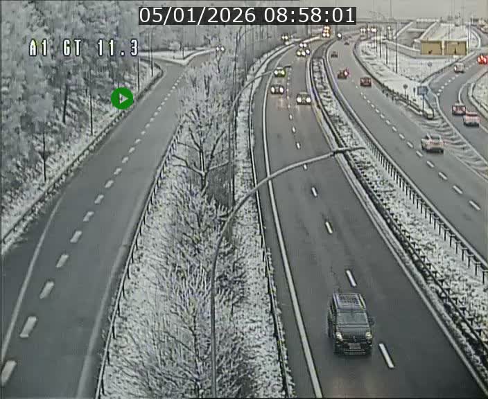 Traffic live webcam Luxembourg Senningerberg - A1 direction Allemagne - BK 11.3