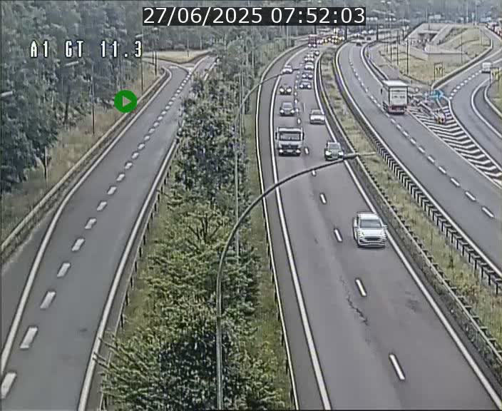<h2>Traffic live webcam Luxembourg Senningerberg - A1 direction Allemagne - BK 11.3</h2>