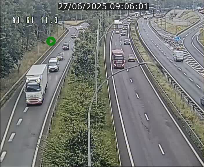 <h2>Traffic live webcam Luxembourg Senningerberg - A1 direction Allemagne - BK 11.3</h2>