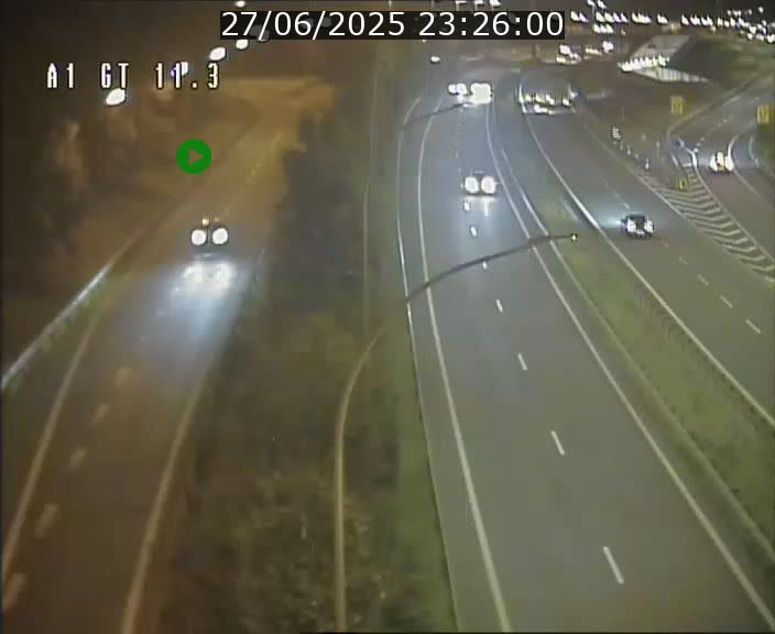 <h2>Traffic live webcam Luxembourg Senningerberg - A1 direction Allemagne - BK 11.3</h2>