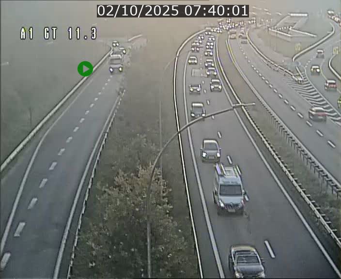 <h2>Traffic live webcam Luxembourg Senningerberg - A1 direction Allemagne - BK 11.3</h2>