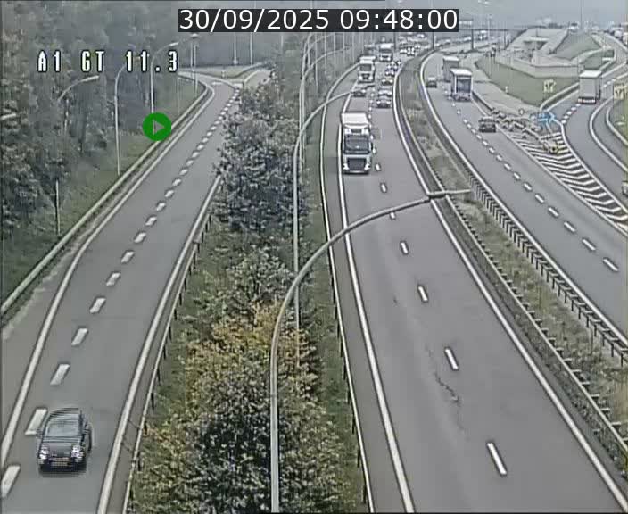 <h2>Traffic live webcam Luxembourg Senningerberg - A1 direction Allemagne - BK 11.3</h2>