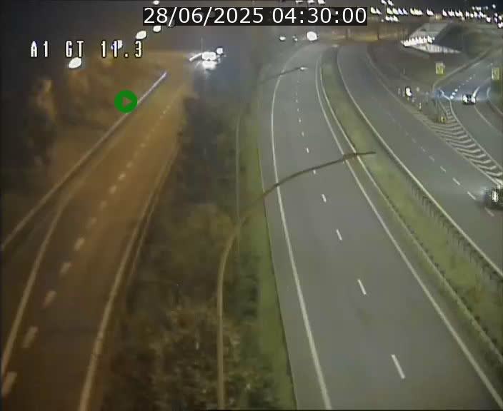<h2>Traffic live webcam Luxembourg Senningerberg - A1 direction Allemagne - BK 11.3</h2>