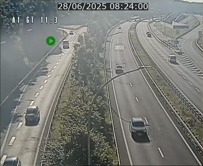 <h2>Traffic live webcam Luxembourg Senningerberg - A1 direction Allemagne - BK 11.3</h2>