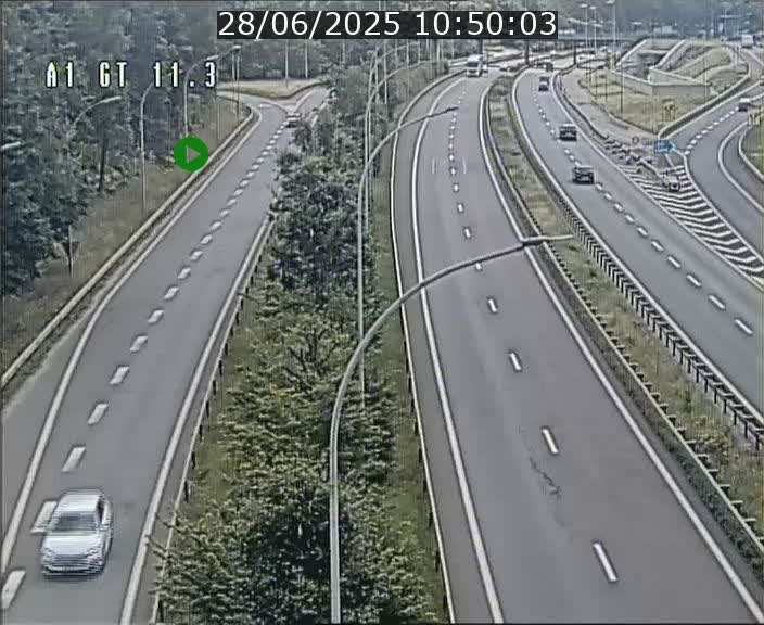 <h2>Traffic live webcam Luxembourg Senningerberg - A1 direction Allemagne - BK 11.3</h2>