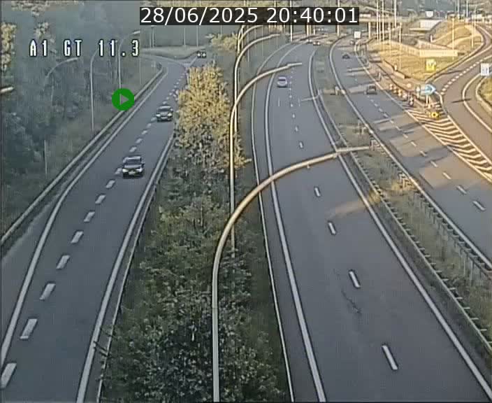 <h2>Traffic live webcam Luxembourg Senningerberg - A1 direction Allemagne - BK 11.3</h2>