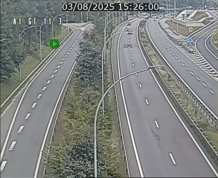 <h2>Traffic live webcam Luxembourg Senningerberg - A1 direction Allemagne - BK 11.3</h2>