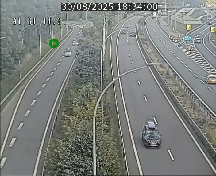 <h2>Traffic live webcam Luxembourg Senningerberg - A1 direction Allemagne - BK 11.3</h2>