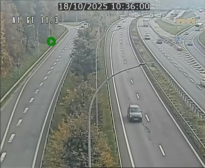 <h2>Traffic live webcam Luxembourg Senningerberg - A1 direction Allemagne - BK 11.3</h2>