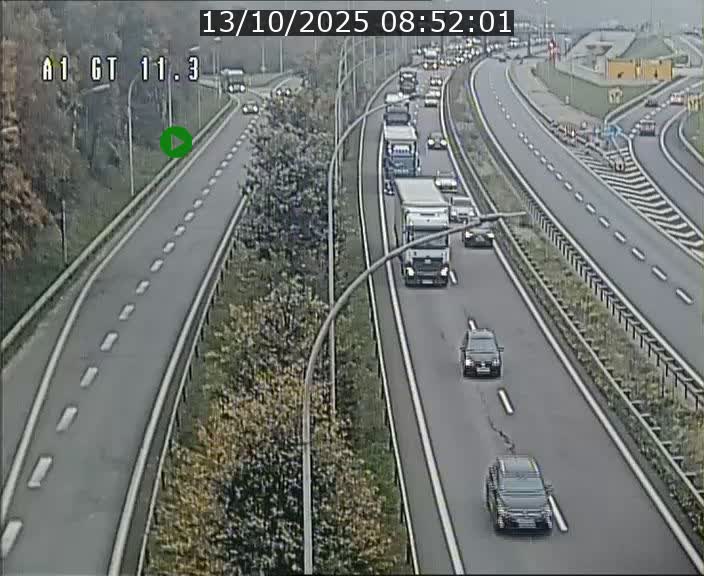 <h2>Traffic live webcam Luxembourg Senningerberg - A1 direction Allemagne - BK 11.3</h2>