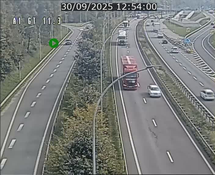 <h2>Traffic live webcam Luxembourg Senningerberg - A1 direction Allemagne - BK 11.3</h2>