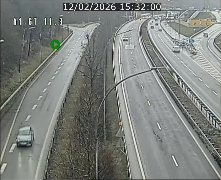 <h2>Traffic live webcam Luxembourg Senningerberg - A1 direction Allemagne - BK 11.3</h2>