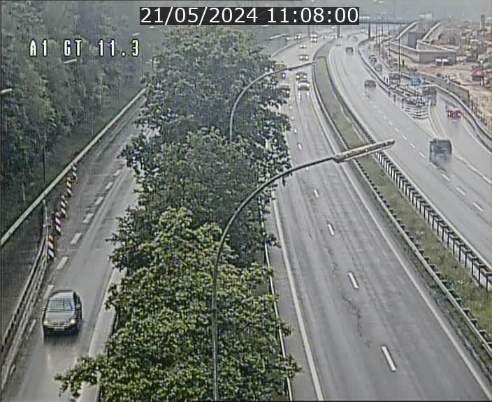 Traffic live webcam Luxembourg Senningerberg - A1 direction Allemagne - BK 11.3