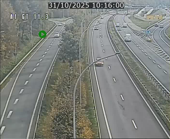 <h2>Traffic live webcam Luxembourg Senningerberg - A1 direction Allemagne - BK 11.3</h2>