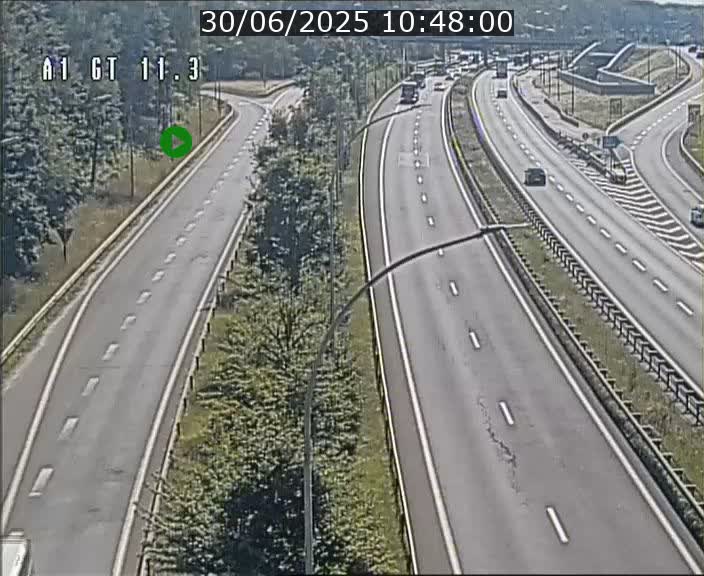 <h2>Traffic live webcam Luxembourg Senningerberg - A1 direction Allemagne - BK 11.3</h2>