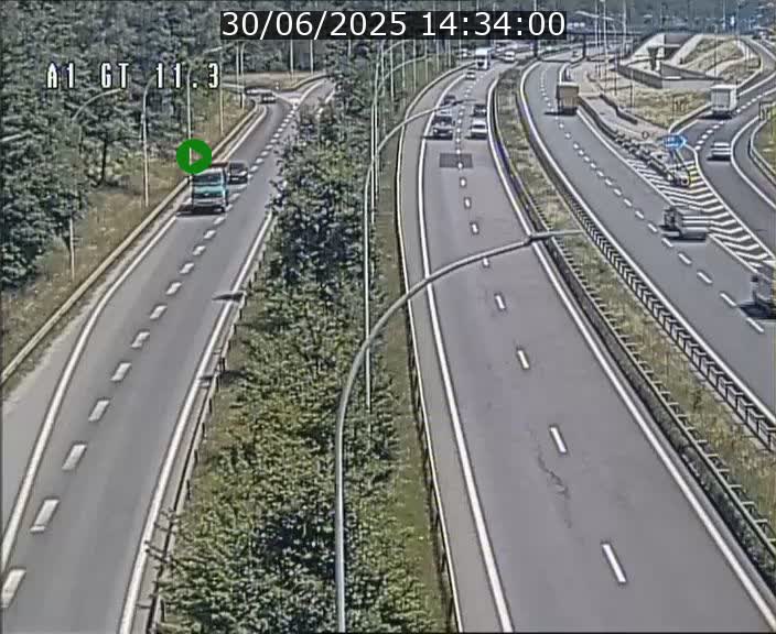 <h2>Traffic live webcam Luxembourg Senningerberg - A1 direction Allemagne - BK 11.3</h2>