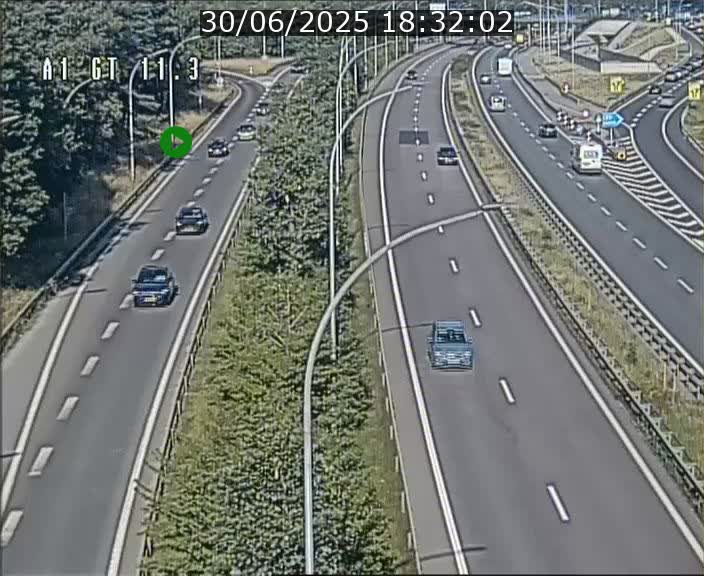 <h2>Traffic live webcam Luxembourg Senningerberg - A1 direction Allemagne - BK 11.3</h2>
