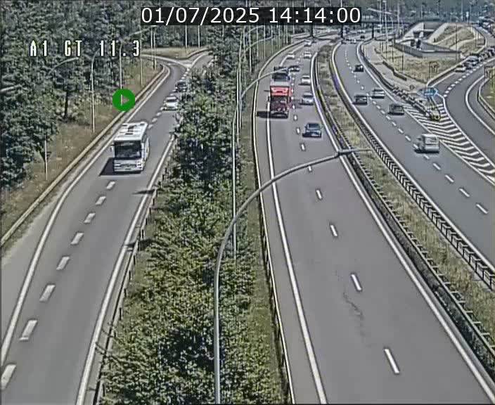 <h2>Traffic live webcam Luxembourg Senningerberg - A1 direction Allemagne - BK 11.3</h2>