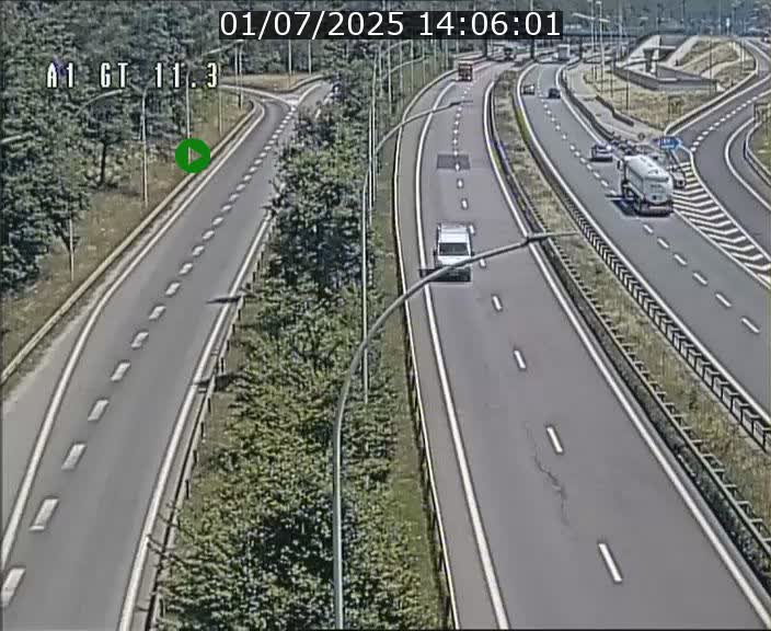 <h2>Traffic live webcam Luxembourg Senningerberg - A1 direction Allemagne - BK 11.3</h2>