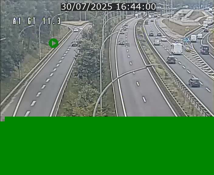 <h2>Traffic live webcam Luxembourg Senningerberg - A1 direction Allemagne - BK 11.3</h2>