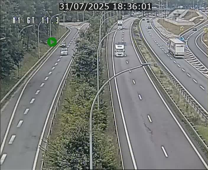 <h2>Traffic live webcam Luxembourg Senningerberg - A1 direction Allemagne - BK 11.3</h2>