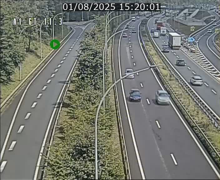 <h2>Traffic live webcam Luxembourg Senningerberg - A1 direction Allemagne - BK 11.3</h2>