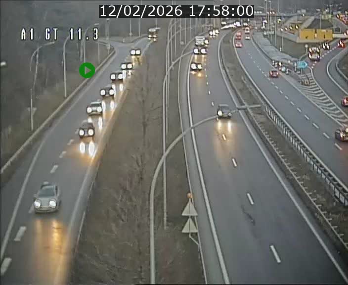 <h2>Traffic live webcam Luxembourg Senningerberg - A1 direction Allemagne - BK 11.3</h2>