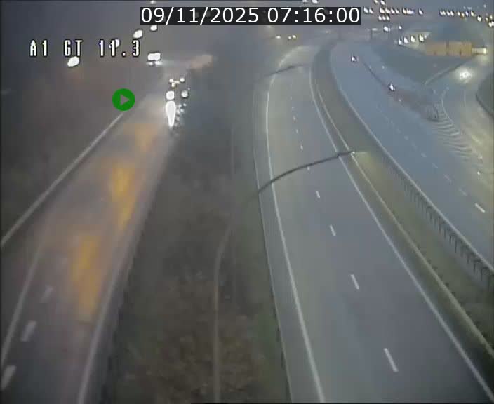 <h2>Traffic live webcam Luxembourg Senningerberg - A1 direction Allemagne - BK 11.3</h2>