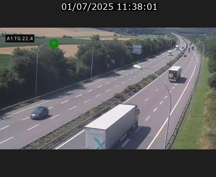 <h2>Traffic live webcam Luxembourg Flaxweiler - A1 direction Luxembourg - BK 22.4</h2>