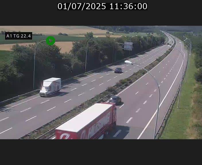 <h2>Traffic live webcam Luxembourg Flaxweiler - A1 direction Luxembourg - BK 22.4</h2>